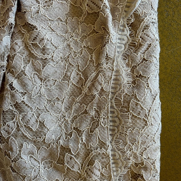 Elegant Diane Von Furstenburg nude lace dress - Picture 9 of 11